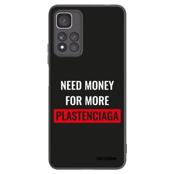 Picasee crna silikonska maskica za Xiaomi Redmi Note 11 Pro+ 5G - More PLASTENCIAGA