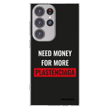 Picasee silikonska prozirna maskica za Samsung Galaxy S23 Ultra 5G - More PLASTENCIAGA