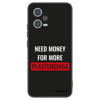 Picasee crna silikonska maskica za Xiaomi Redmi Note 12 5G - More PLASTENCIAGA