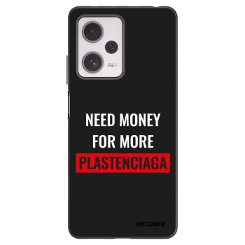 Picasee crna silikonska maskica za Xiaomi Redmi Note 12 Pro+ 5G - More PLASTENCIAGA