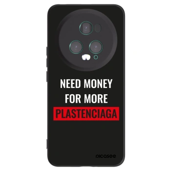 Picasee crna silikonska maskica za Honor Magic5 Pro - More PLASTENCIAGA