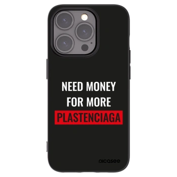 Picasee crna silikonska maskica za Apple iPhone 15 Pro - More PLASTENCIAGA