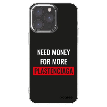 Picasee silikonska prozirna maskica za Apple iPhone 15 Pro Max - More PLASTENCIAGA