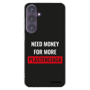 Picasee silikonska prozirna maskica za Samsung Galaxy S24+ S926B 5G - More PLASTENCIAGA