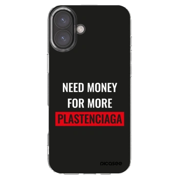 Picasee silikonska prozirna maskica za Apple iPhone 16 Plus - More PLASTENCIAGA