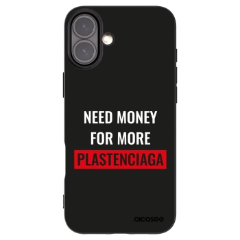 Picasee crna silikonska maskica za Apple iPhone 16 Plus - More PLASTENCIAGA