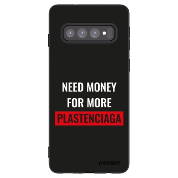 Picasee crna silikonska maskica za Samsung Galaxy S10 G973 - More PLASTENCIAGA