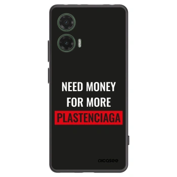 Picasee crna silikonska maskica za Motorola Moto G35 5G - More PLASTENCIAGA