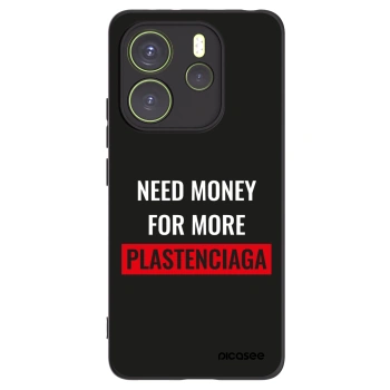 Picasee crna silikonska maskica za Xiaomi Redmi Note 14 4G - More PLASTENCIAGA