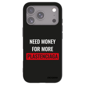 Picasee crna silikonska maskica za Apple iPhone 17 Pro - More PLASTENCIAGA