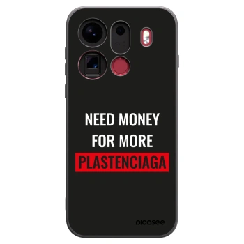 Picasee crna silikonska maskica za OPPO Find X9 Pro - More PLASTENCIAGA