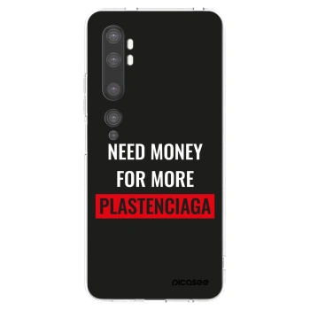 Picasee silikonska prozirna maskica za Xiaomi Mi Note 10 (Pro) - More PLASTENCIAGA
