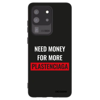 Picasee crna silikonska maskica za Samsung Galaxy S20 Ultra 5G G988F - More PLASTENCIAGA