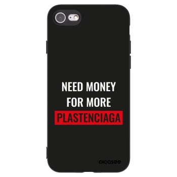 Picasee crna silikonska maskica za Apple iPhone SE 2020 - More PLASTENCIAGA