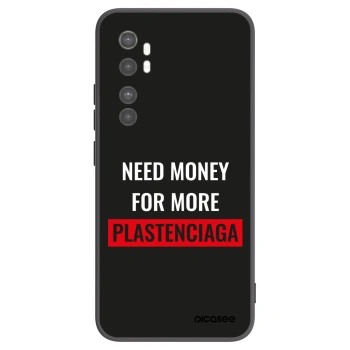 Picasee crna silikonska maskica za Xiaomi Mi Note 10 Lite - More PLASTENCIAGA