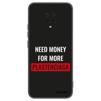 Picasee crna silikonska maskica za Xiaomi Redmi Note 9S - More PLASTENCIAGA