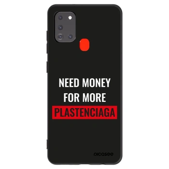 Picasee crna silikonska maskica za Samsung Galaxy A21s - More PLASTENCIAGA