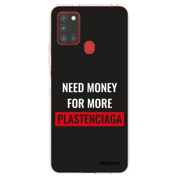 Picasee silikonska prozirna maskica za Samsung Galaxy A21s - More PLASTENCIAGA