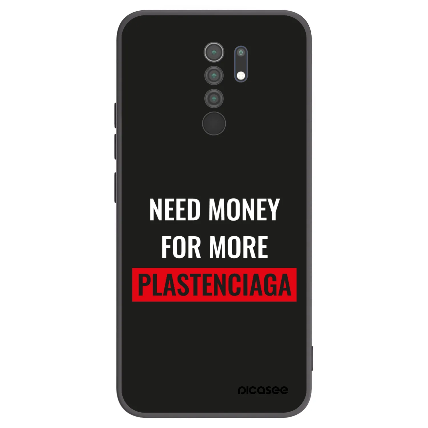 Picasee crna silikonska maskica za Xiaomi Redmi 9 - More PLASTENCIAGA