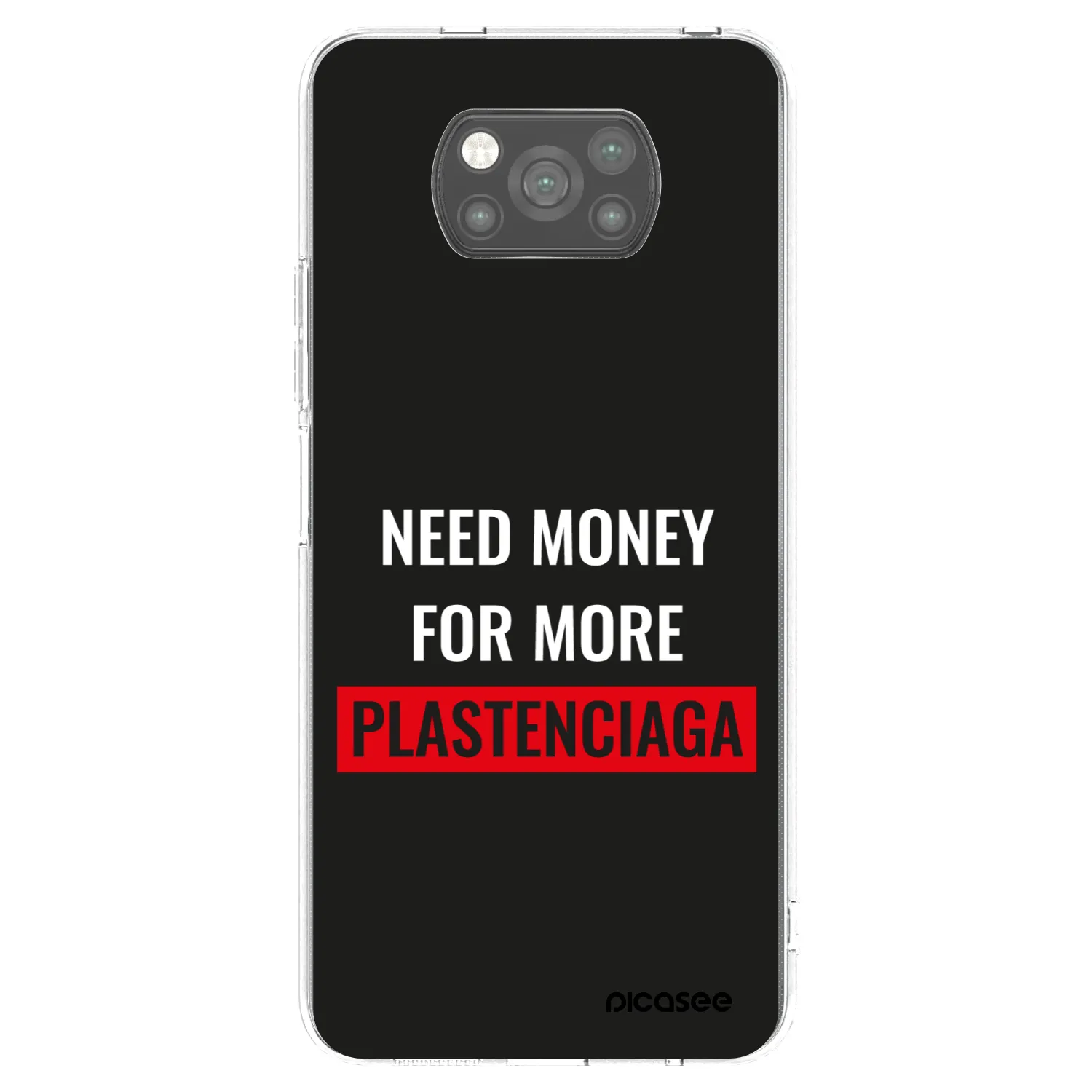 Picasee crna silikonska maskica za Xiaomi Poco X3 - More PLASTENCIAGA
