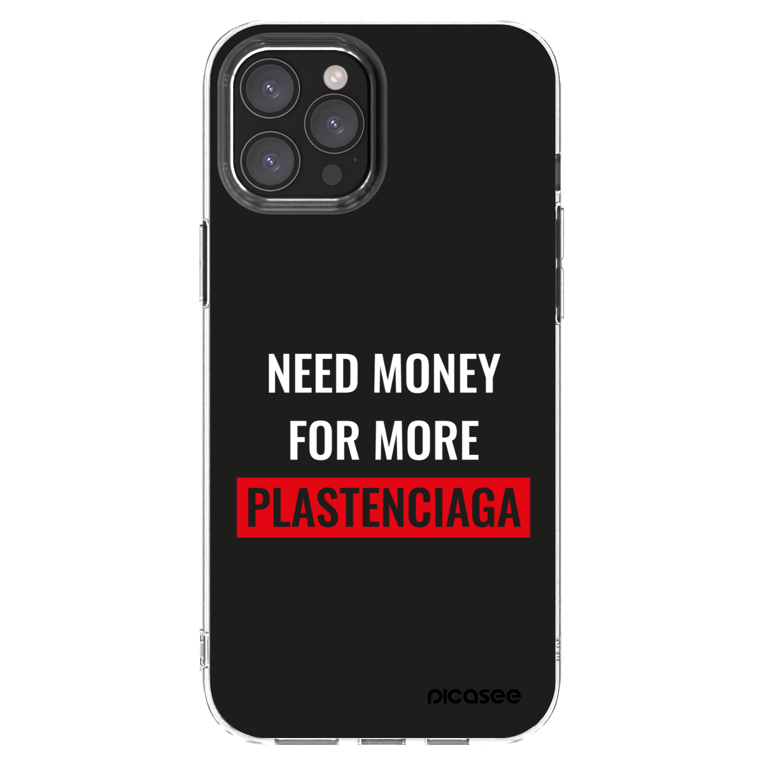 Picasee silikonska prozirna maskica za Apple iPhone 12 Pro Max - More PLASTENCIAGA