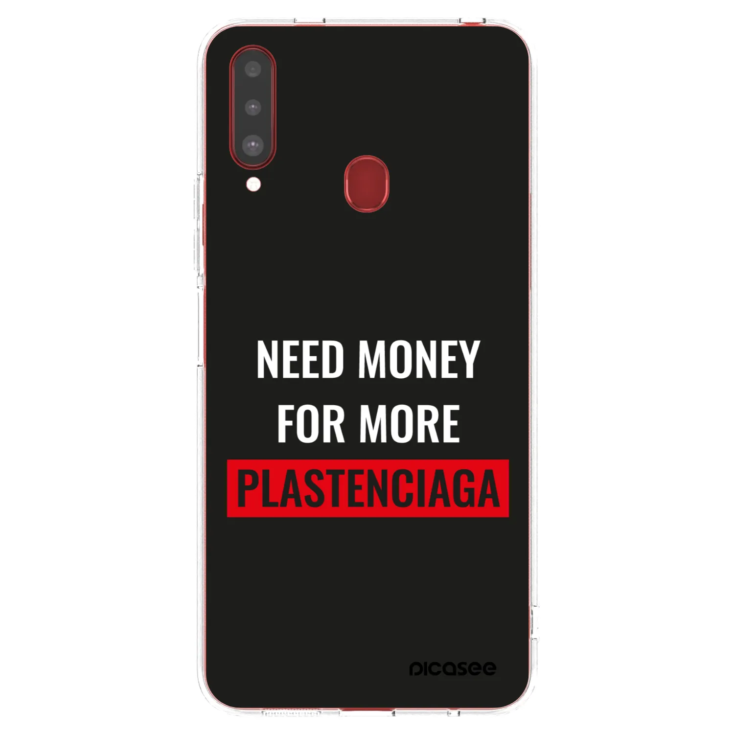 Picasee silikonska prozirna maskica za Samsung Galaxy A20s - More PLASTENCIAGA