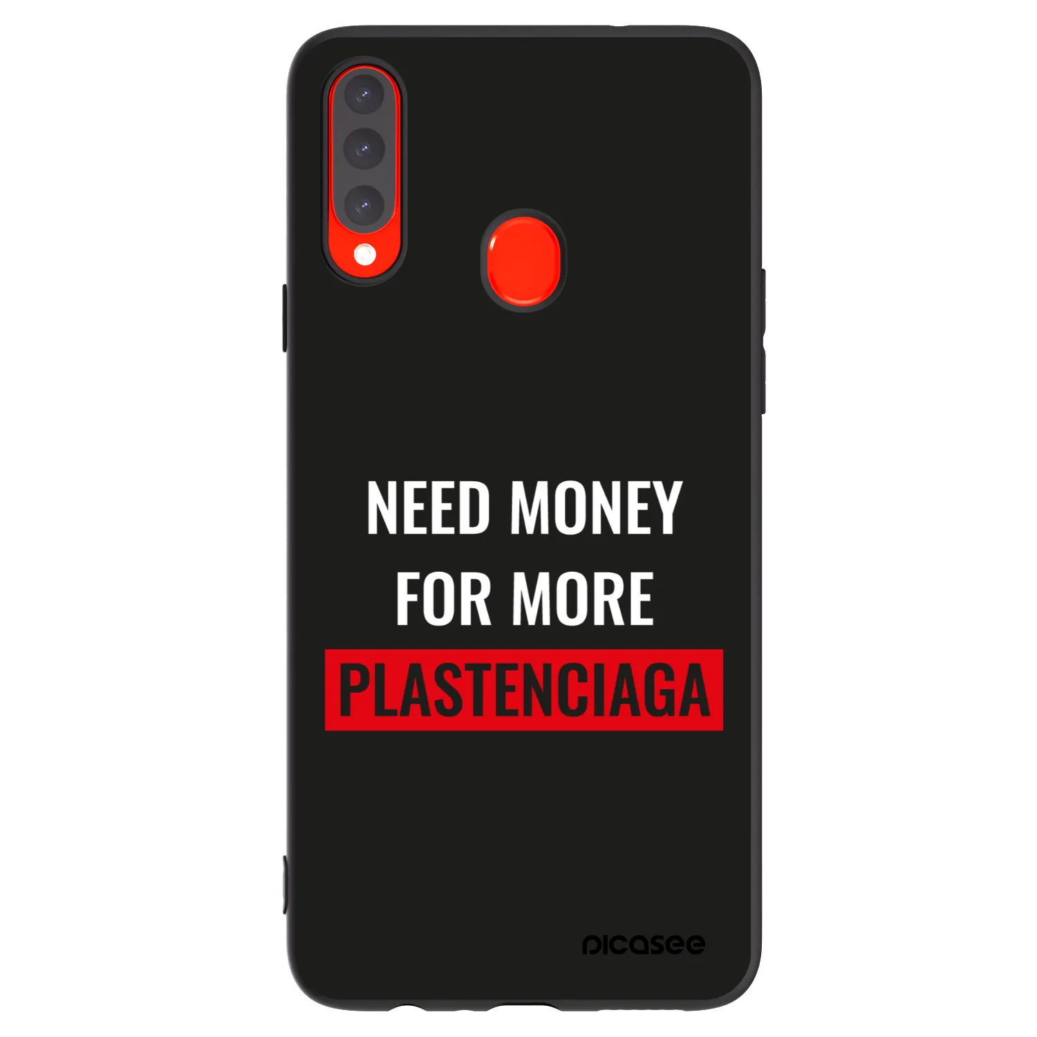 Picasee crna silikonska maskica za Samsung Galaxy A20s - More PLASTENCIAGA