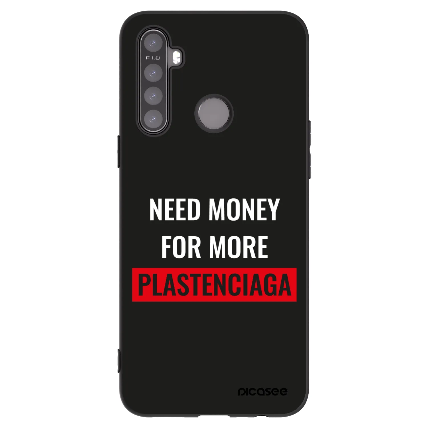 Picasee crna silikonska maskica za Realme 6i - More PLASTENCIAGA