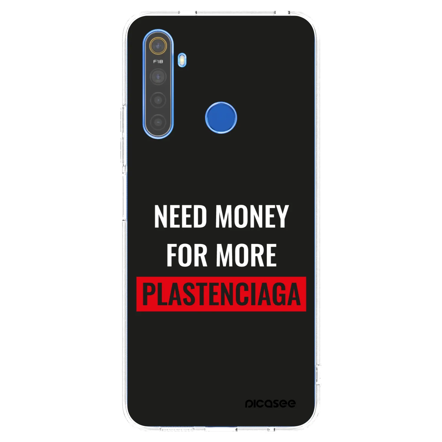 Picasee silikonska prozirna maskica za Realme 5 - More PLASTENCIAGA