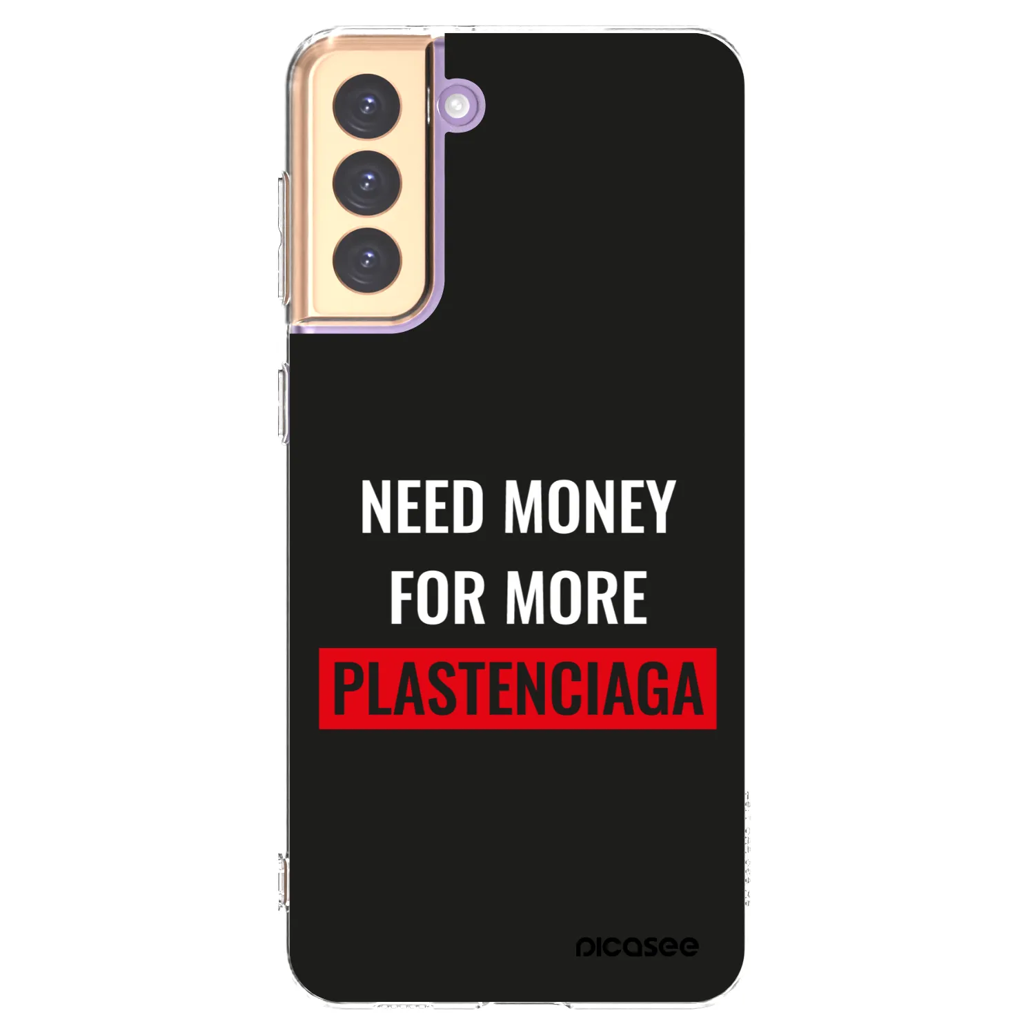 Picasee silikonska prozirna maskica za Samsung Galaxy S21+ 5G G996F - More PLASTENCIAGA