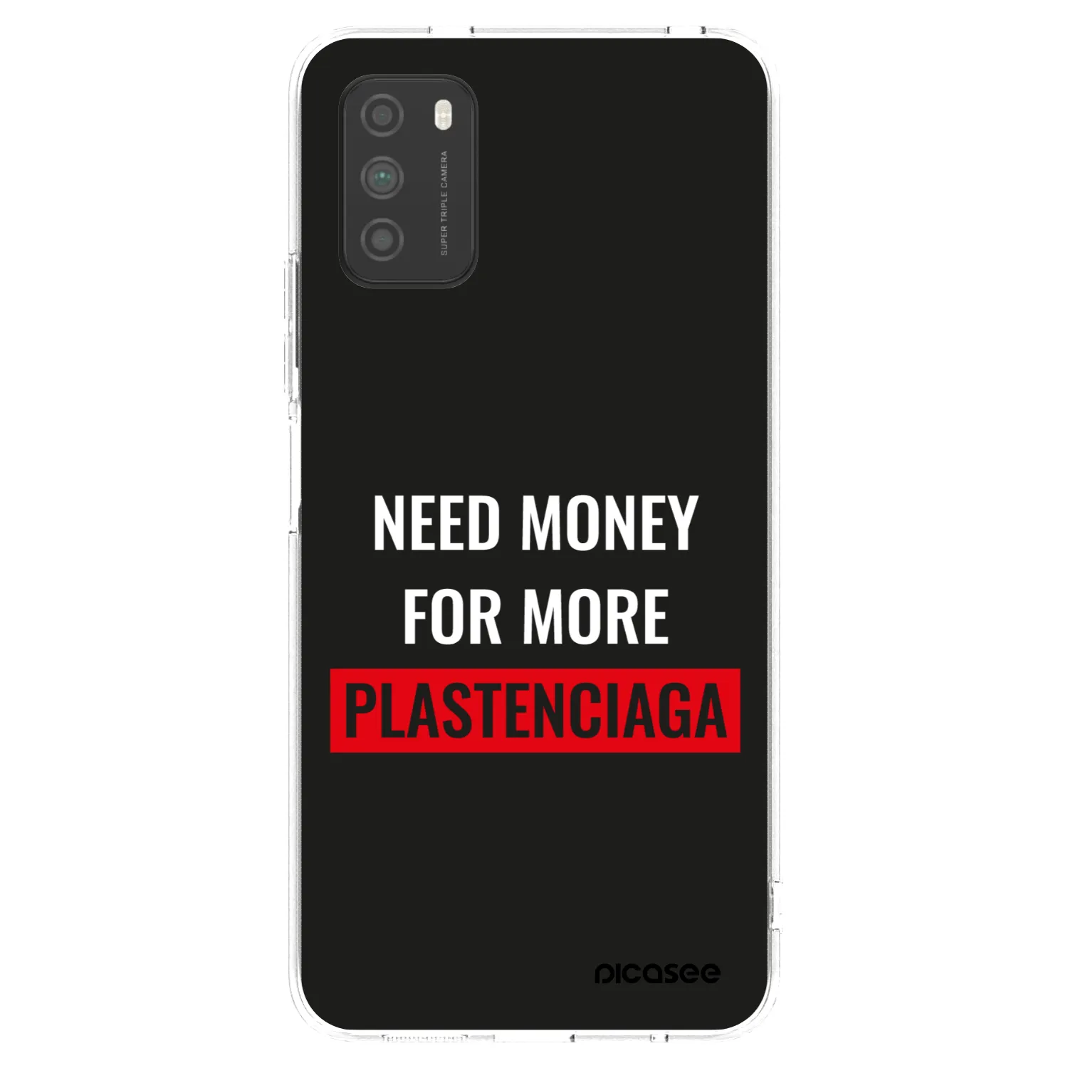 Picasee silikonska prozirna maskica za Xiaomi Poco M3 - More PLASTENCIAGA