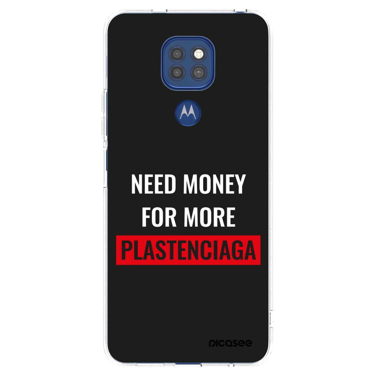 Picasee silikonska prozirna maskica za Motorola Moto G9 Play - More PLASTENCIAGA