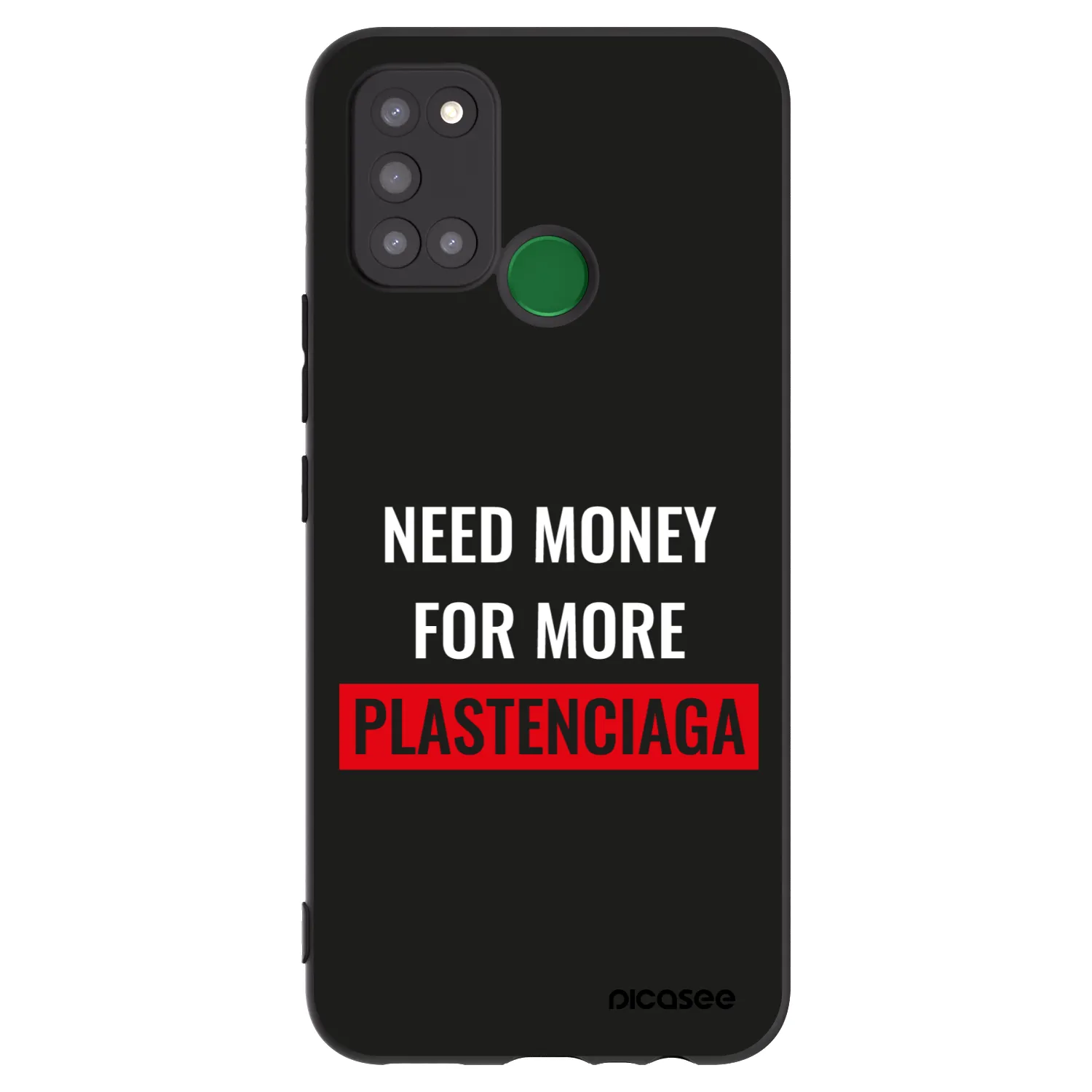Picasee crna silikonska maskica za Realme 7i - More PLASTENCIAGA