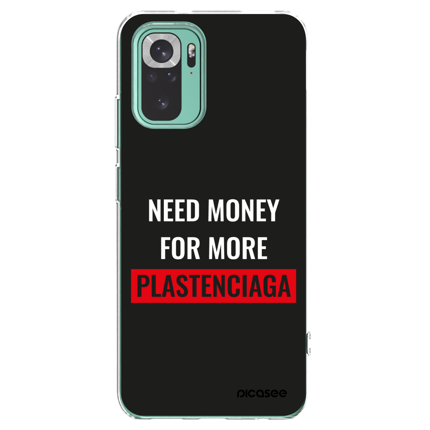 Picasee silikonska prozirna maskica za Xiaomi Redmi Note 10 Pro - More PLASTENCIAGA