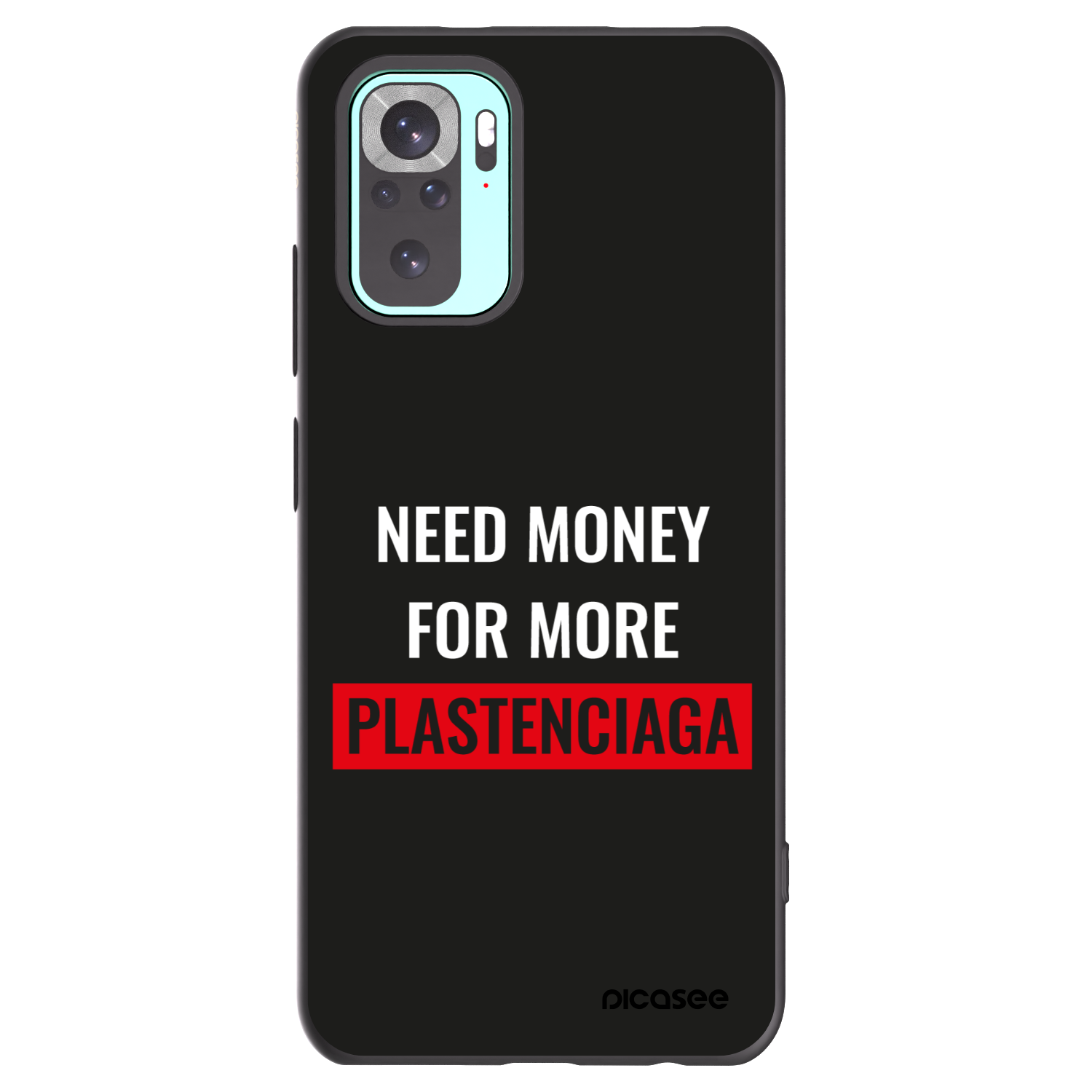 Picasee crna silikonska maskica za Xiaomi Redmi Note 10 Pro - More PLASTENCIAGA