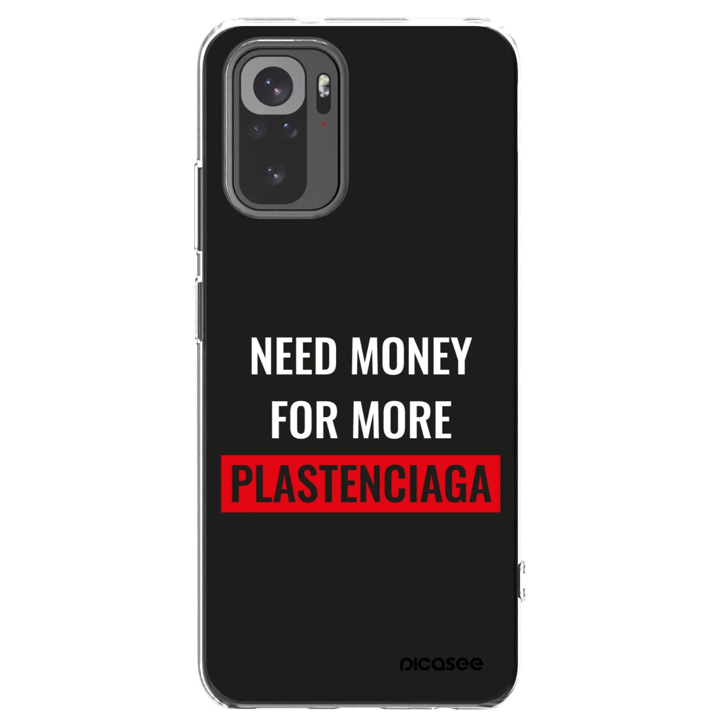 Picasee silikonska prozirna maskica za Xiaomi Redmi Note 10S - More PLASTENCIAGA