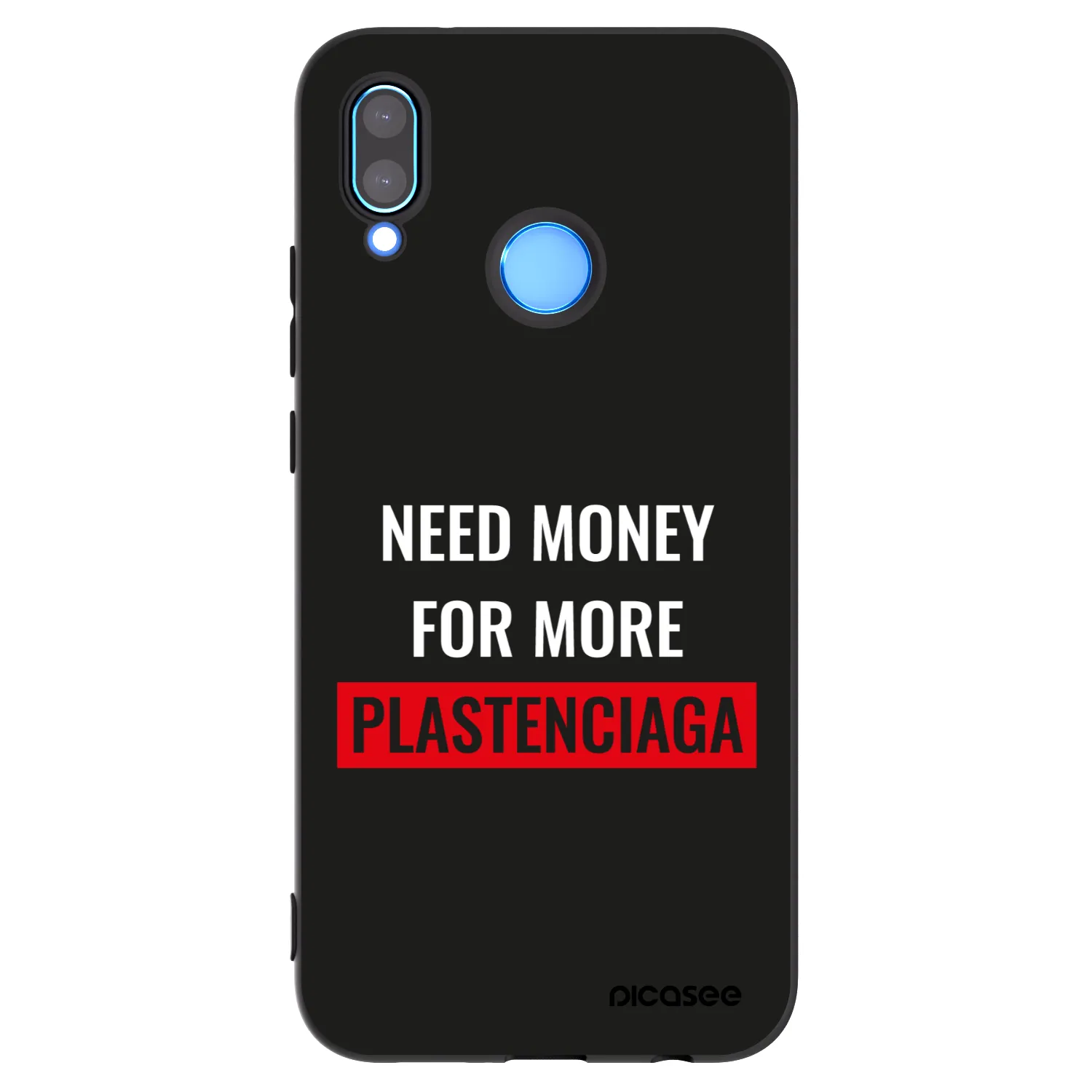 Picasee crna silikonska maskica za Huawei P20 Lite - More PLASTENCIAGA