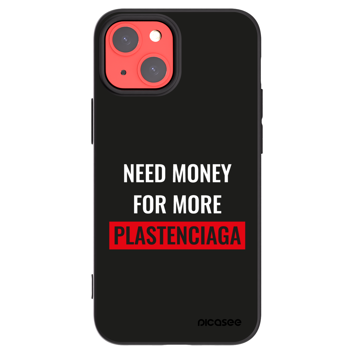 Picasee crna silikonska maskica za Apple iPhone 13 mini - More PLASTENCIAGA