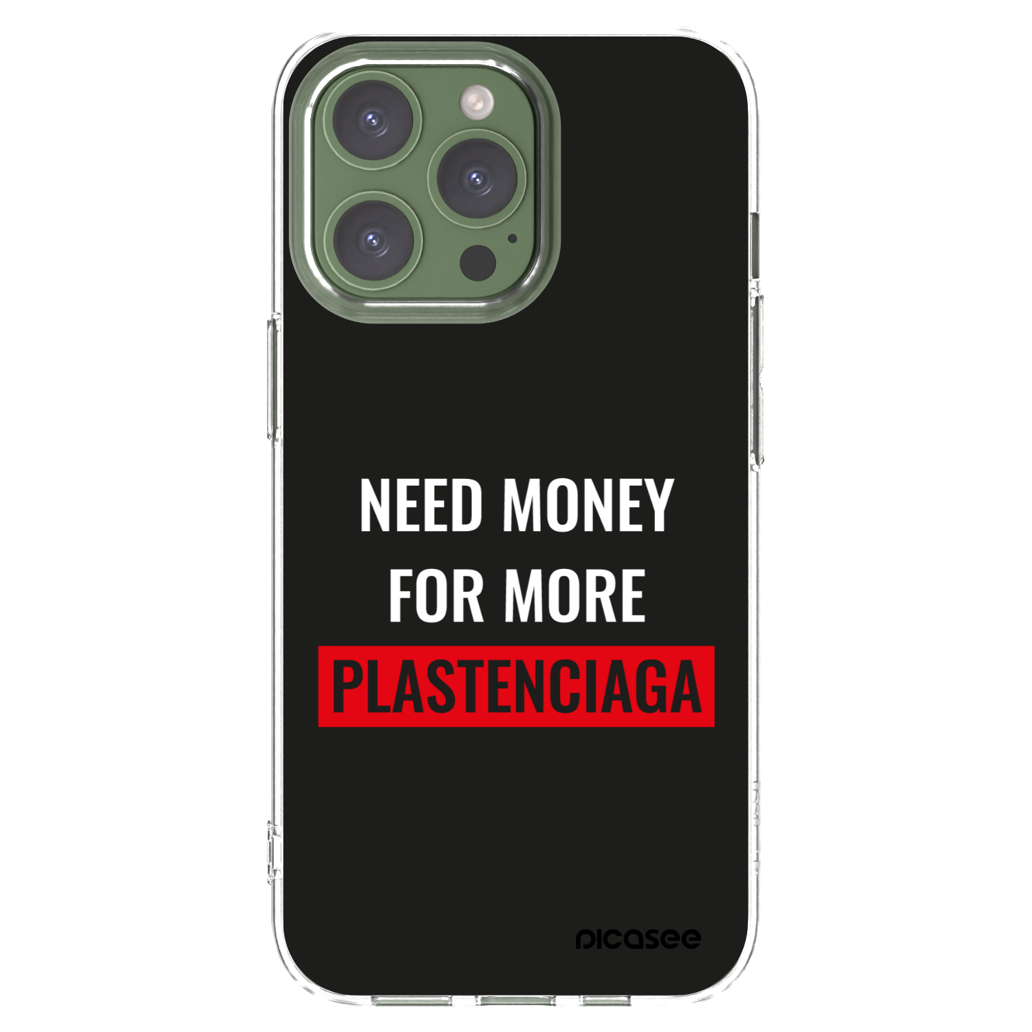 Picasee silikonska prozirna maskica za Apple iPhone 13 Pro - More PLASTENCIAGA