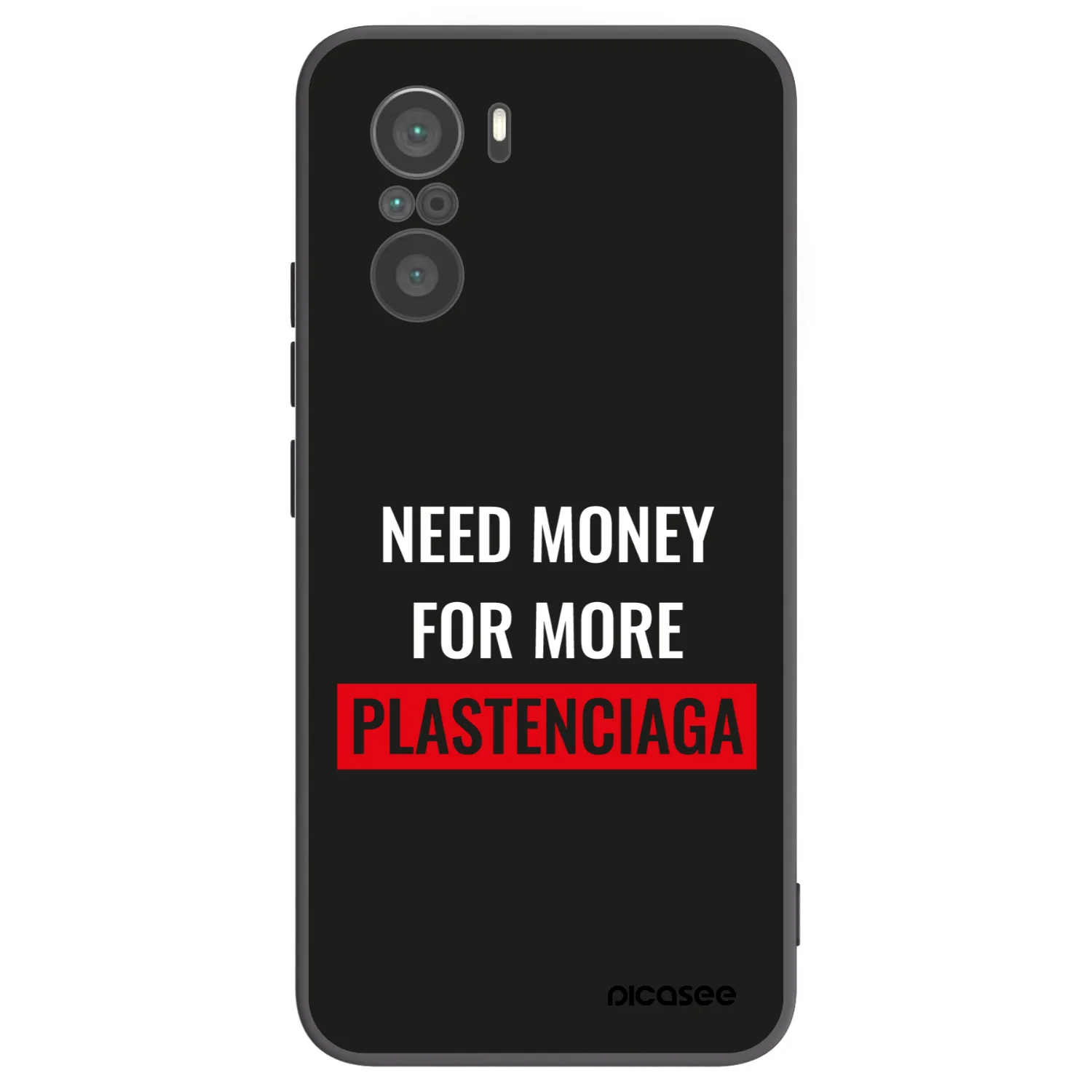 Picasee crna silikonska maskica za Xiaomi Poco F3 - More PLASTENCIAGA
