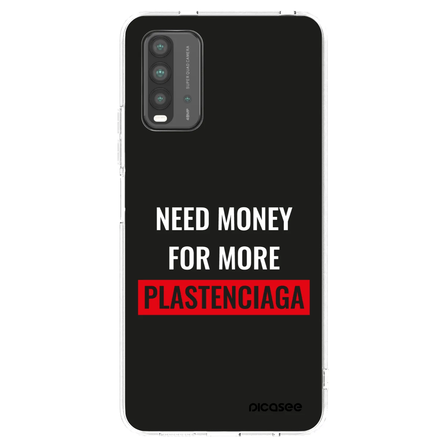 Picasee crna silikonska maskica za Xiaomi Redmi 9T - More PLASTENCIAGA