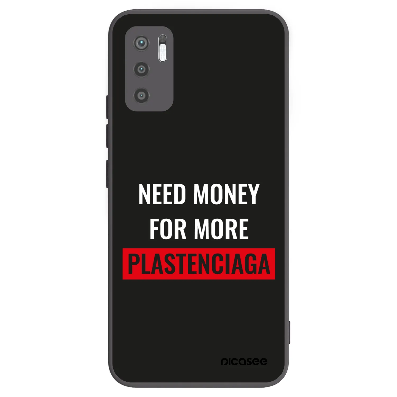Picasee crna silikonska maskica za Xiaomi Redmi Note 10 5G - More PLASTENCIAGA