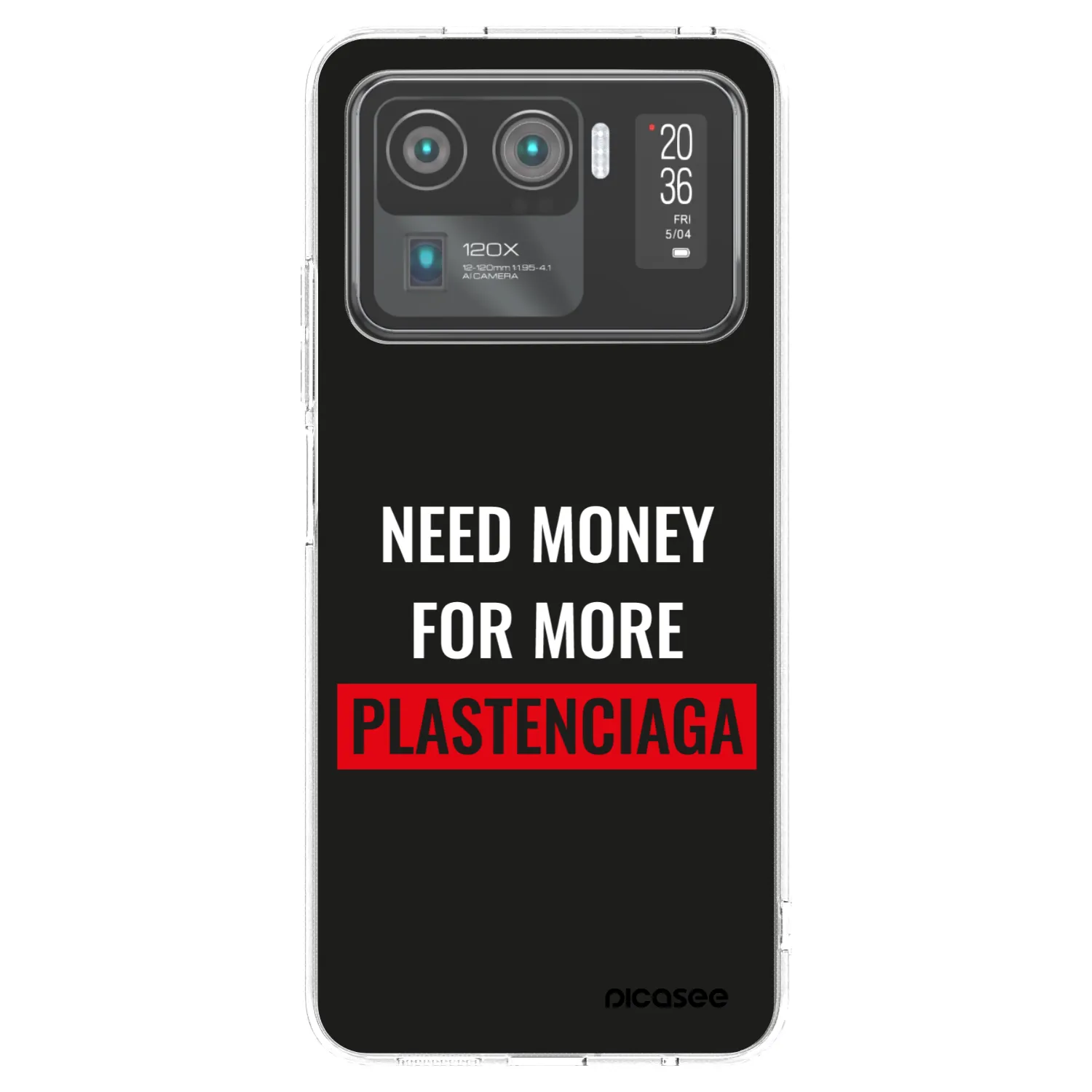 Picasee silikonska prozirna maskica za Xiaomi Mi 11 Ultra - More PLASTENCIAGA