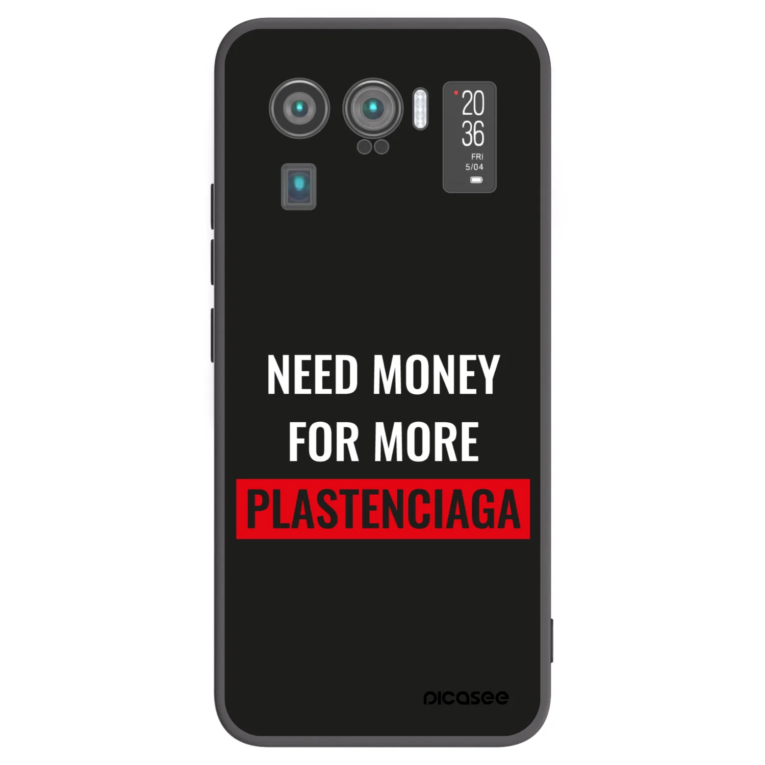 Picasee crna silikonska maskica za Xiaomi Mi 11 Ultra - More PLASTENCIAGA