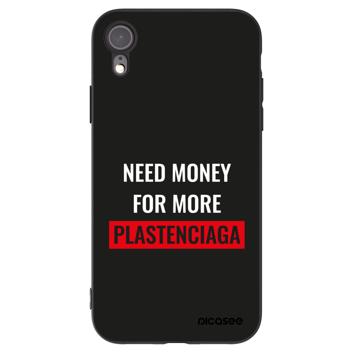 Picasee crna silikonska maskica za Apple iPhone XR - More PLASTENCIAGA