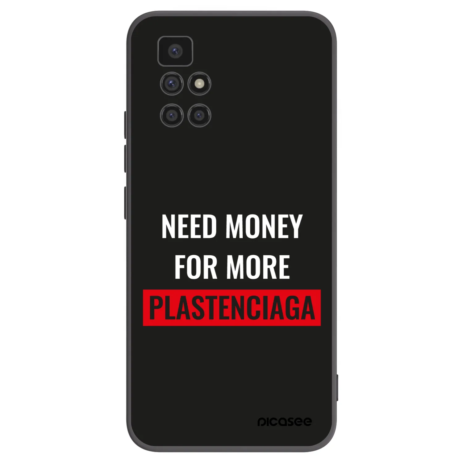 Picasee crna silikonska maskica za Xiaomi Redmi 10 - More PLASTENCIAGA