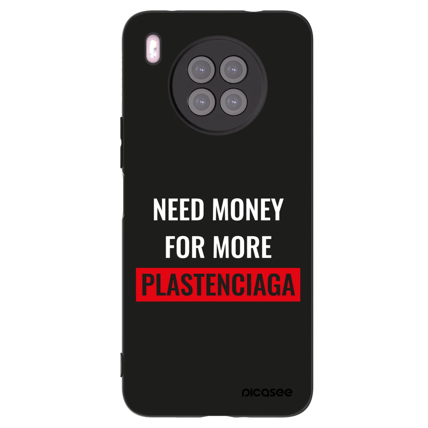 Picasee crna silikonska maskica za Huawei Nova 8i - More PLASTENCIAGA