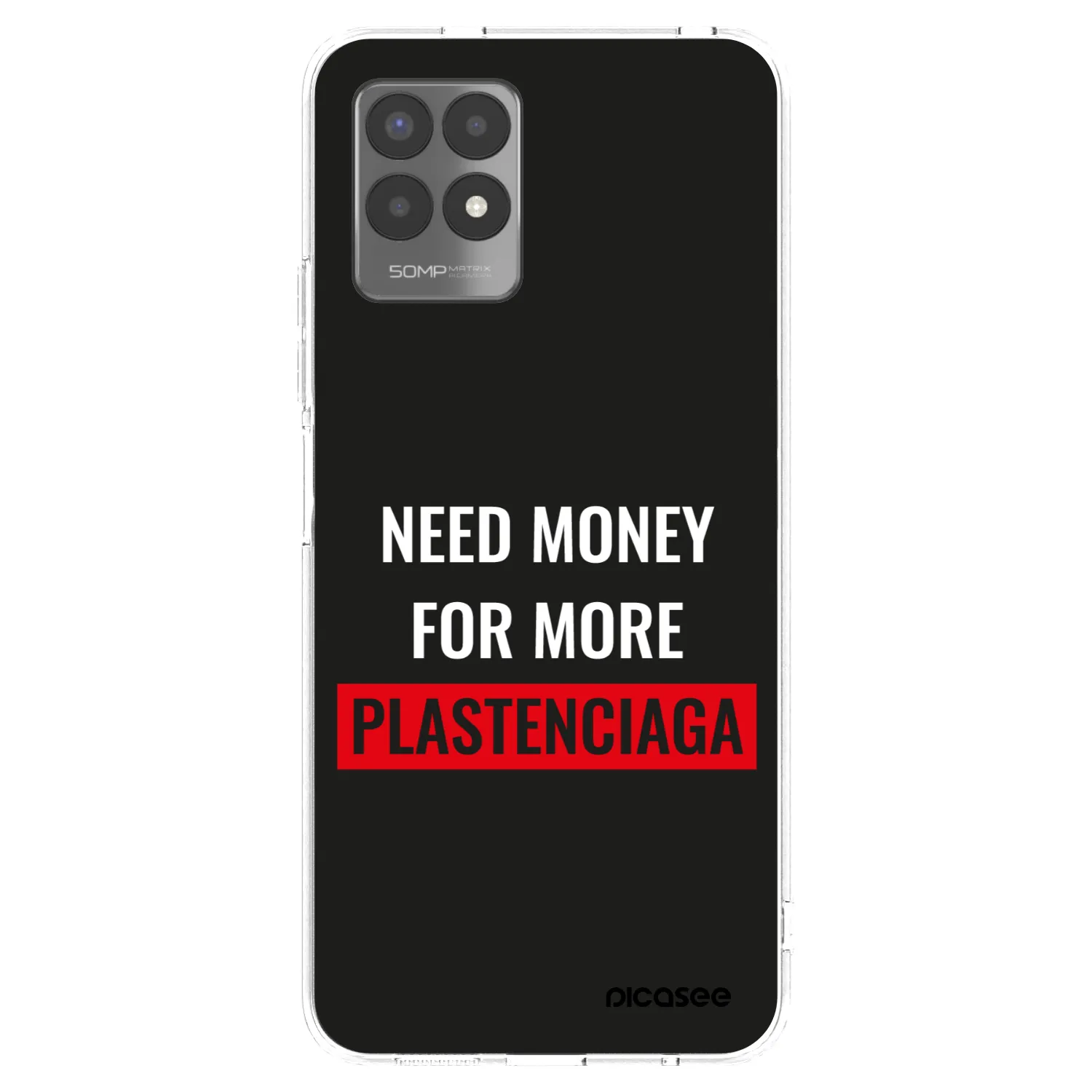 Picasee silikonska prozirna maskica za Realme 8i - More PLASTENCIAGA