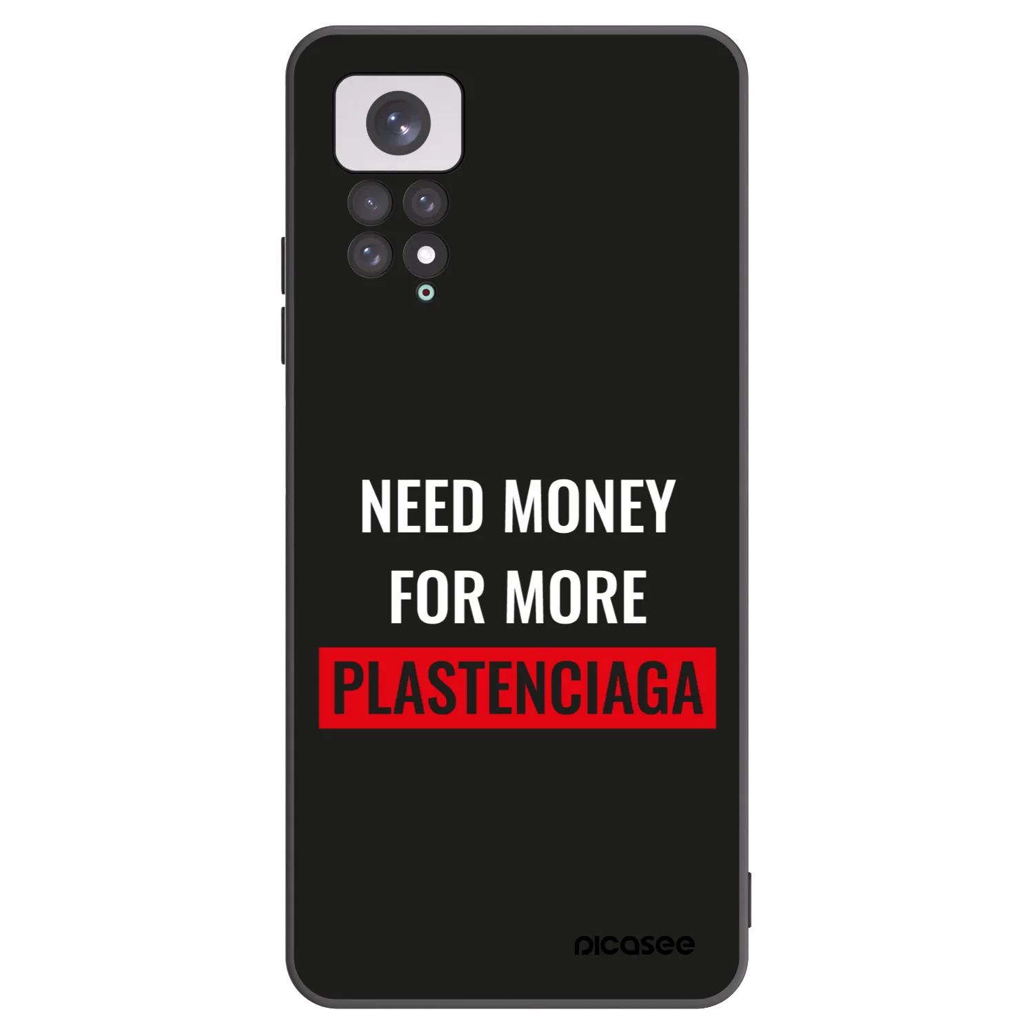 Picasee crna silikonska maskica za Xiaomi Redmi Note 11 - More PLASTENCIAGA