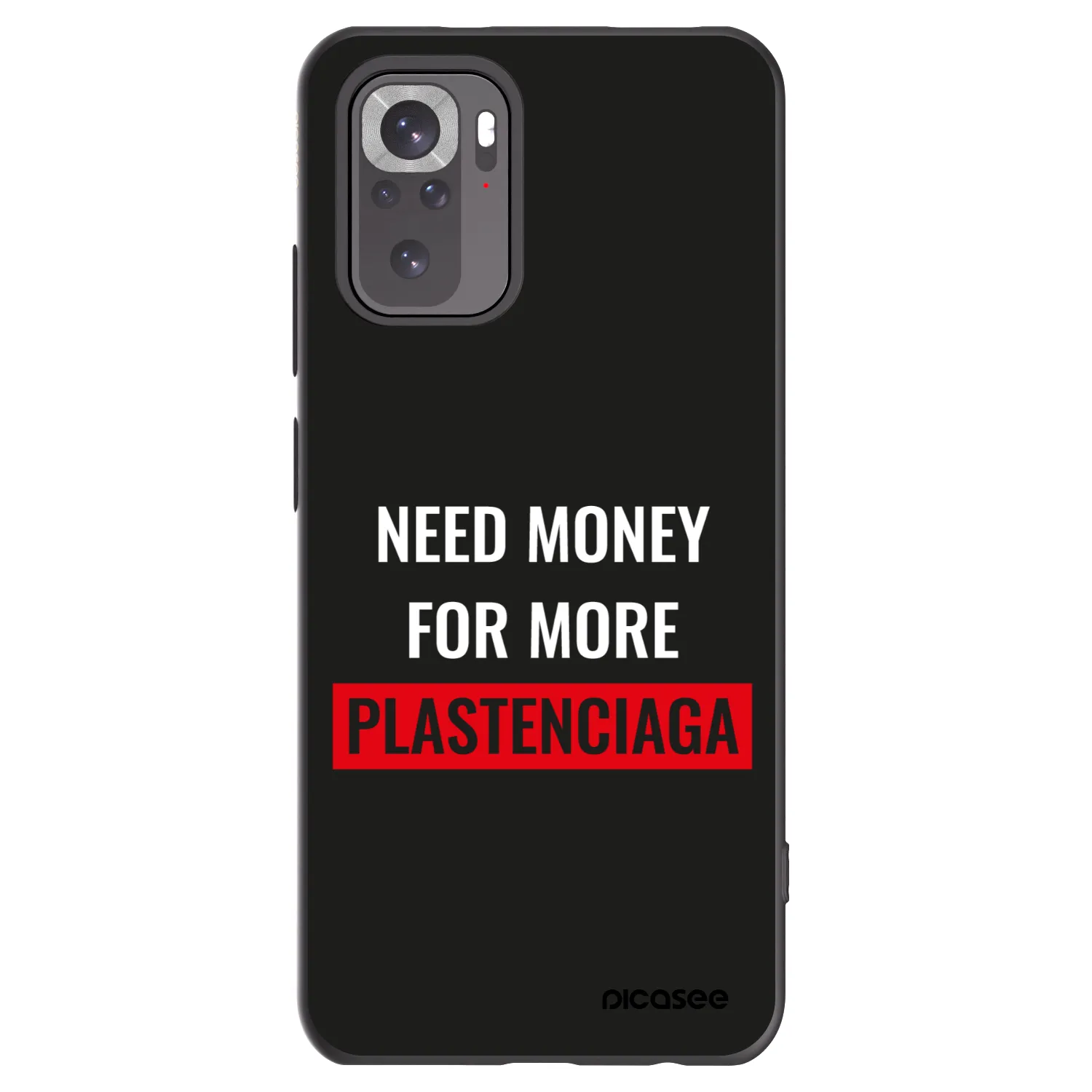 Picasee crna silikonska maskica za Xiaomi Redmi Note 11S 4G - More PLASTENCIAGA